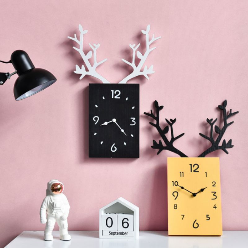 Creative Ins Parohové Hodiny Nordic Decoration Nástěnné S Nehlučným Strojkem Pro Kancelář V Obývacím Pokoji