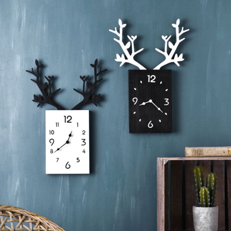 Creative Ins Parohové Hodiny Nordic Decoration Nástěnné S Nehlučným Strojkem Pro Kancelář V Obývacím Pokoji