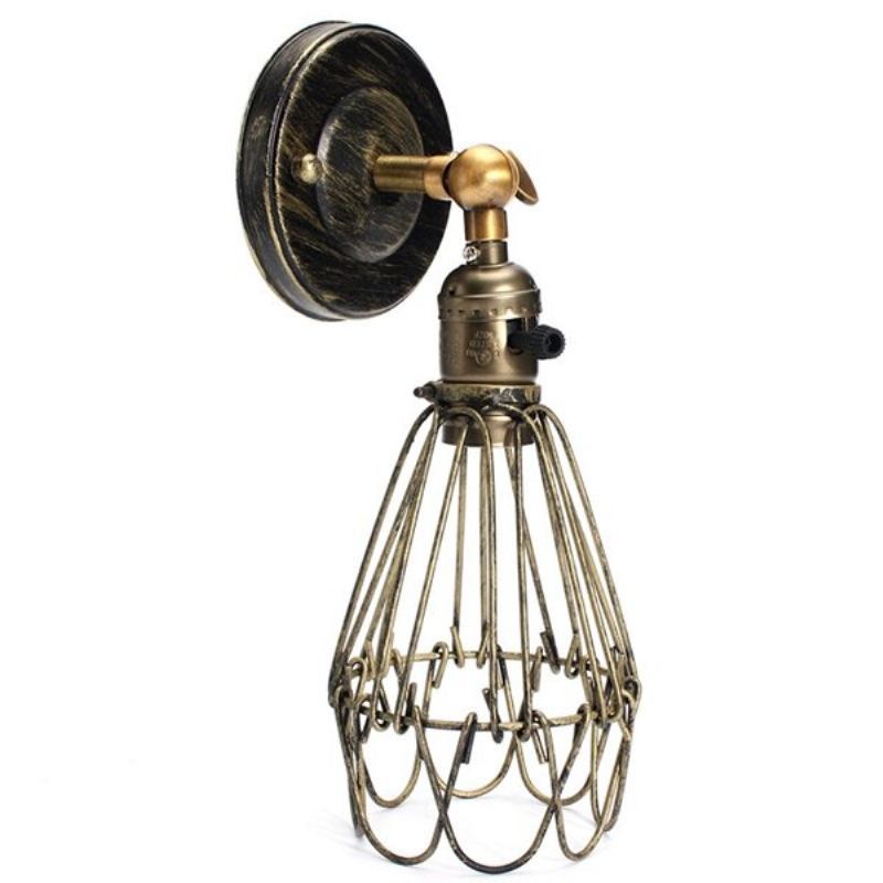 E27 Loft Metal Retro Vintage Rustikální Nástěnné Svítidlo Edison Žárovka