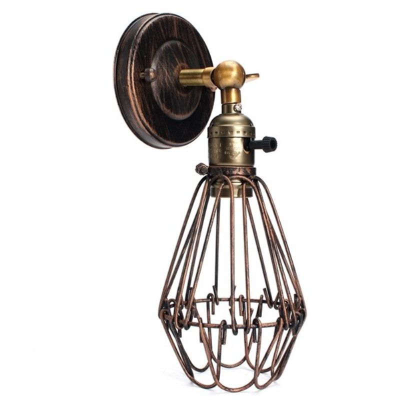 E27 Loft Metal Retro Vintage Rustikální Nástěnné Svítidlo Edison Žárovka