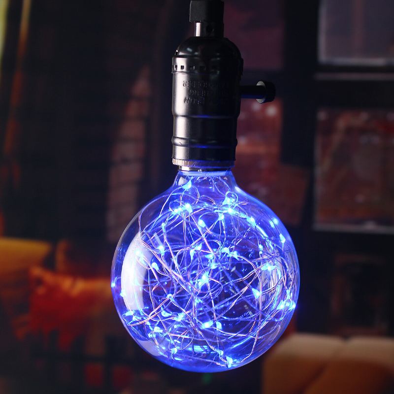 E27 Star 3w Edison Žárovka Led Vlákno Retro Ohňostroj Průmyslová Dekorativní Světelná Lampa