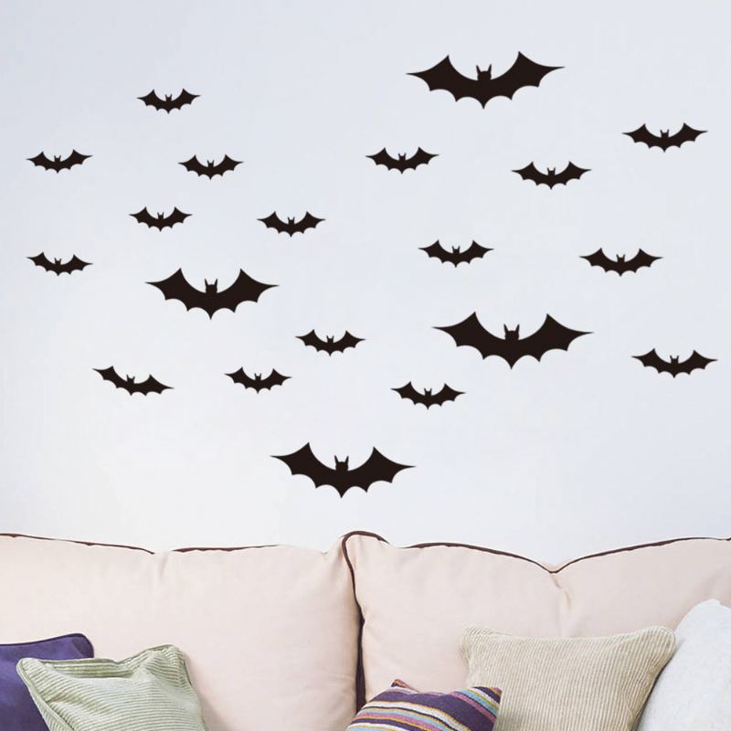 Halloween Diy Pvc Bat Samolepka Na Zeď Home Decoration Baby Room Tapeta Pro Dětský Pokoj