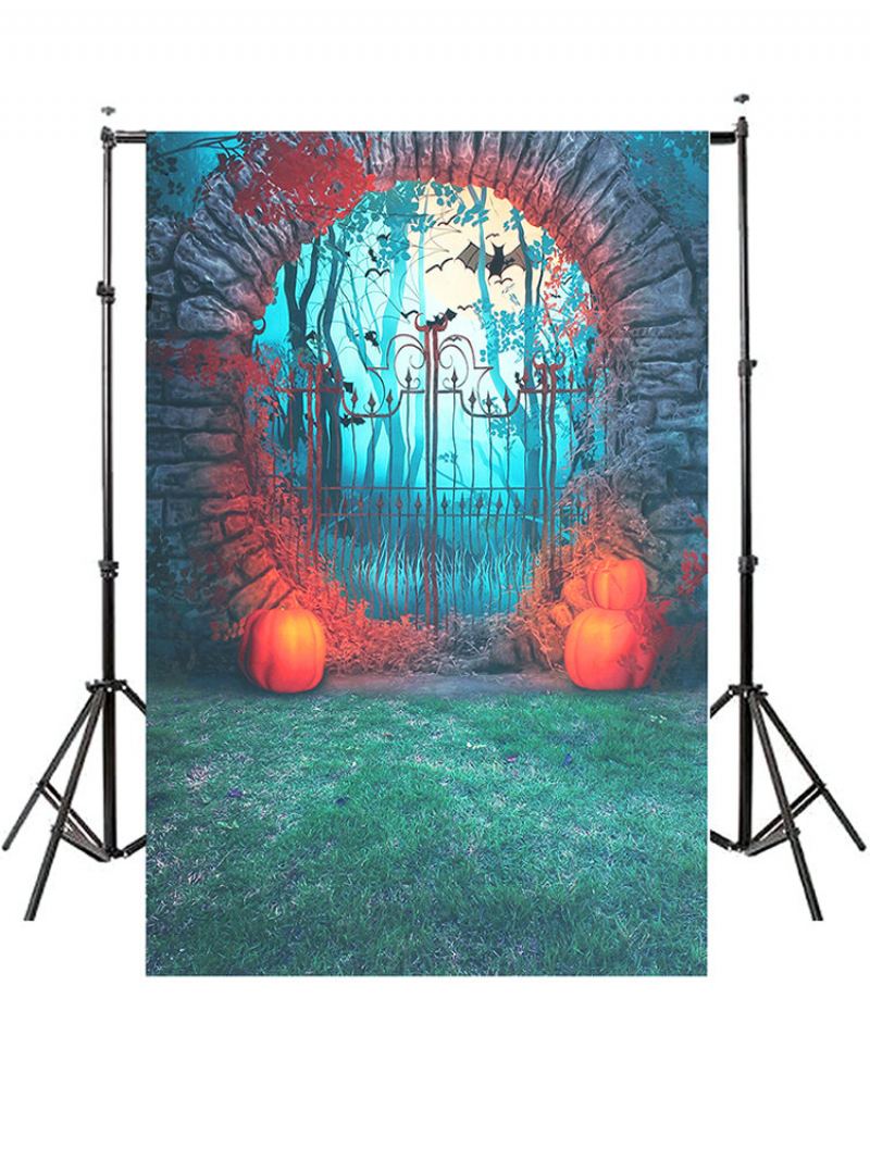 Halloween Dýňový Netopýr Studio Látková Fotografie Pozadí Odolné Foto Party Wall Decor