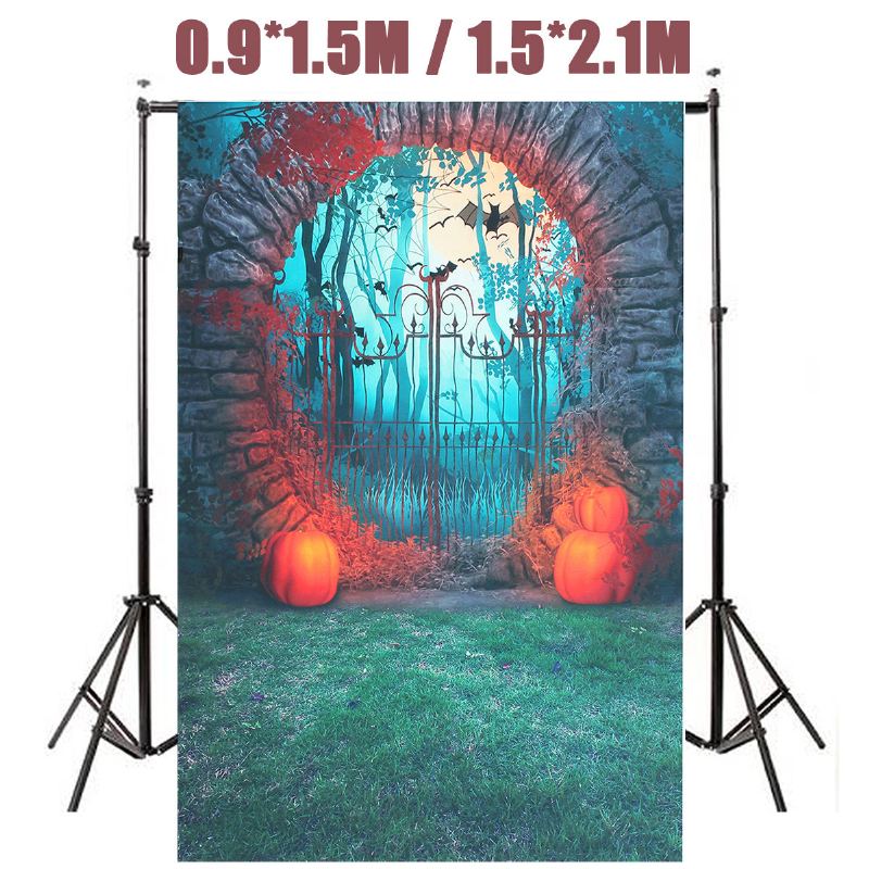 Halloween Dýňový Netopýr Studio Látková Fotografie Pozadí Odolné Foto Party Wall Decor