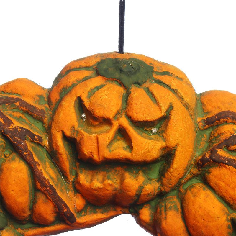 Halloween Strašidelný Věnec Věšák Na Dveře Závěsná Rekvizita Home Decor Led Lucerna Dýně