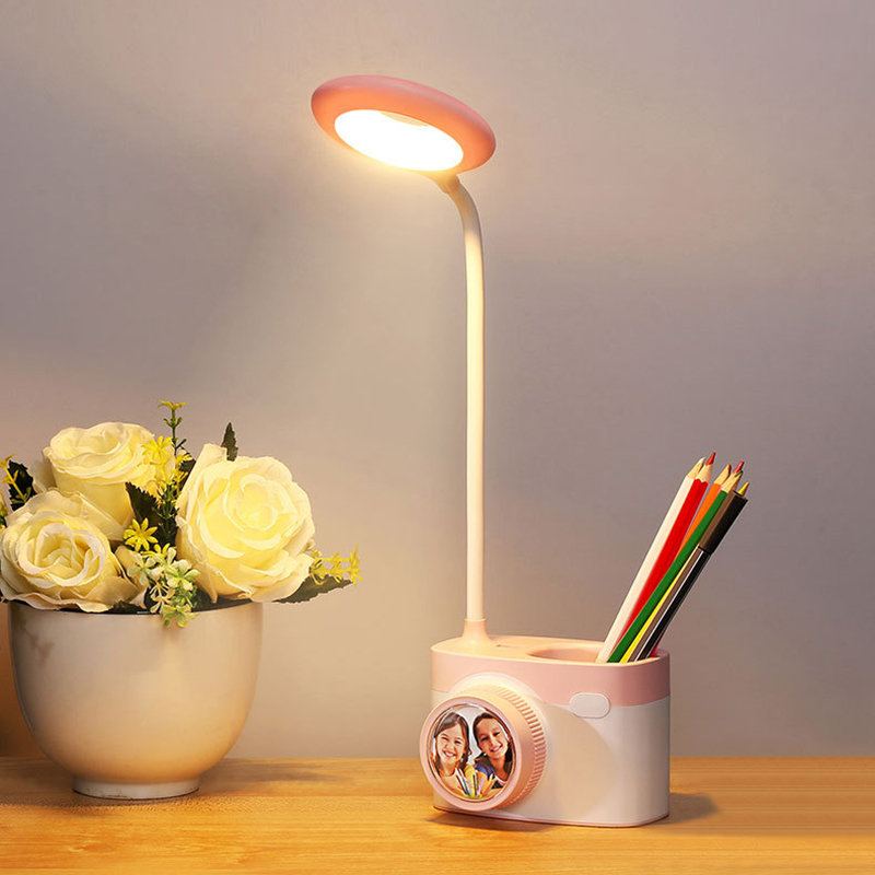 Jelení Hadicová Stolní Lampa Skládací Usb Nabíjecí Led Stmívací Noční Světlo V Ložnici