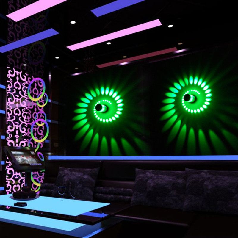 Kreativní Led Barevná Světla Do Uličky Moderní Nástěnná Lampa Ktv Bar Mood Home Decor