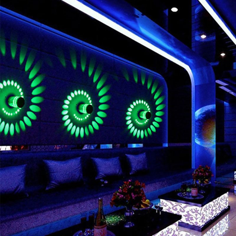 Kreativní Led Barevná Světla Do Uličky Moderní Nástěnná Lampa Ktv Bar Mood Home Decor