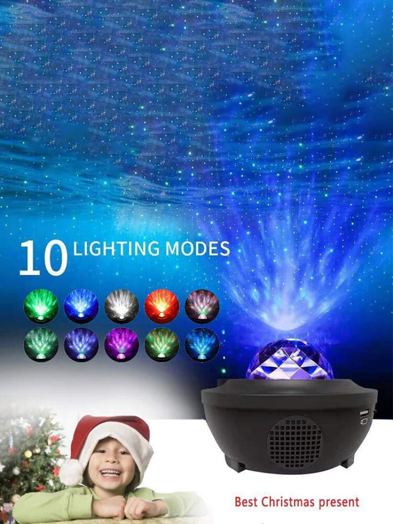 Led Romantic Colorful Starry Sky Galaxy Projector Noční Světlo Usb Dálkové Ovládání Dekorace Fairy Neon Project Lamp