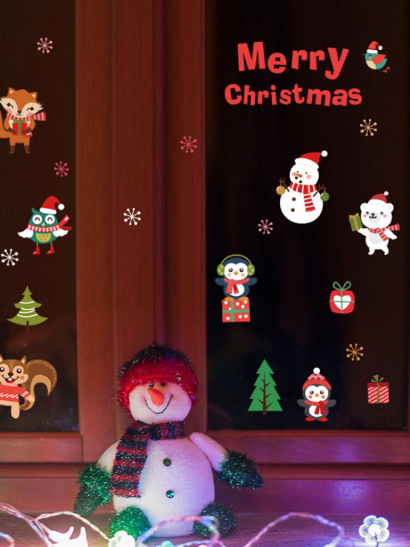 Miico Sk6038 Vánoční Samolepka Novetly Cartoon Stickers For Kids Room Decoration Christmas Part