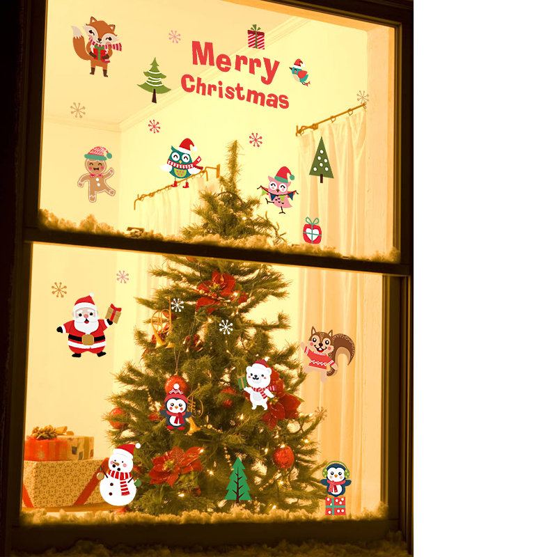 Miico Sk6038 Vánoční Samolepka Novetly Cartoon Stickers For Kids Room Decoration Christmas Part