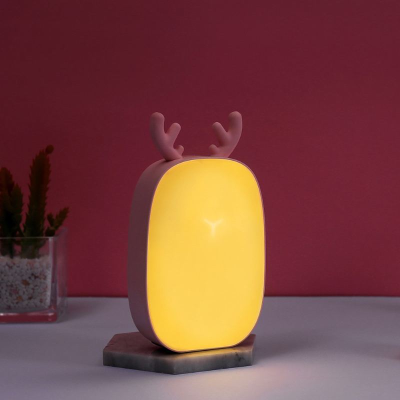 Multifunkční Stolní Lampa Deer S Mobilním Napájecím Přenosným Usb Nočním Světlem Cartoon Bed Light