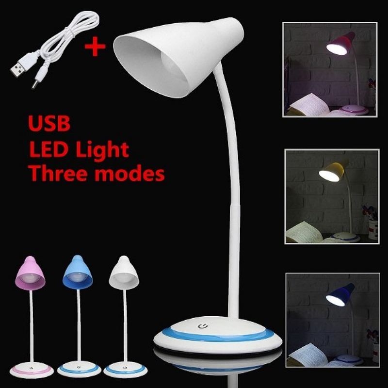 Nabíjecí Stolní Lampa Usb Ve Stručném Stylu Flexibilní Dekorativní Na Čtení