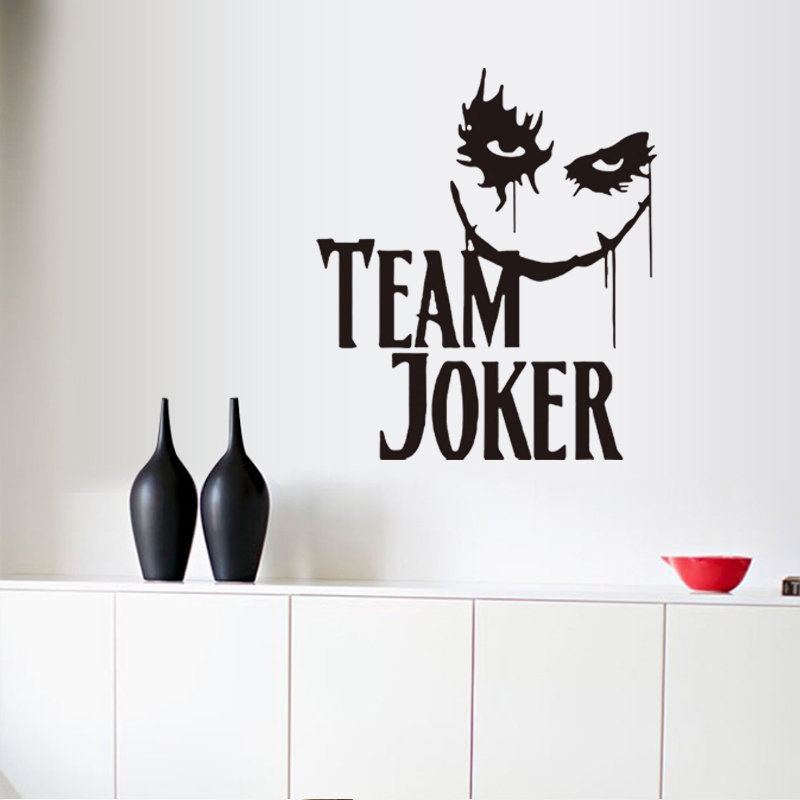 Nálepka Miico Team Joker Halloween Na Zeď Halloweenská Dekorace Výzdoba Pokoje