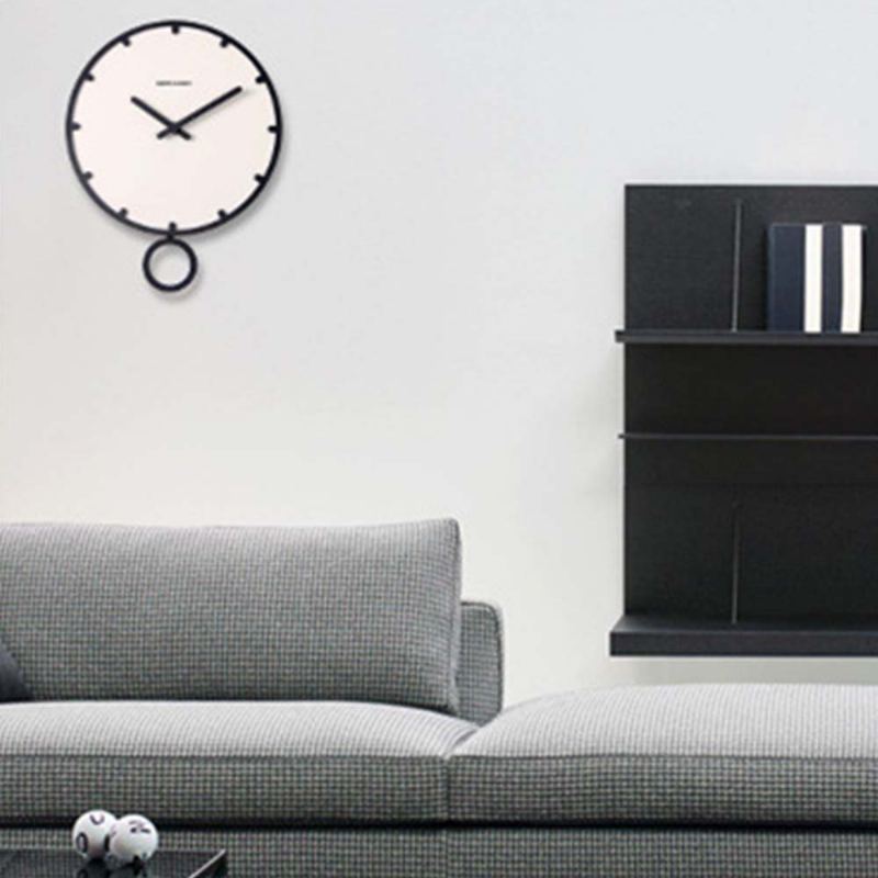 Nástěnné Hodiny S Číslem - Minimalistický Moderní Design Kulaté Silence