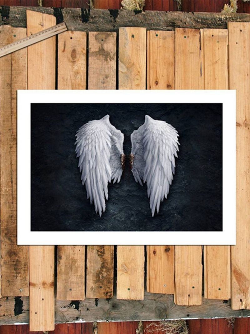 Nezarámovaná Móda Angel Wings Abstraktní Nástěnná Malba Obývací Pokoj Ložnice Artwork Decor