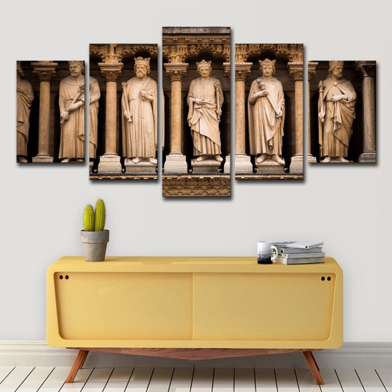 Obraz Na Plátně Paris Large 5 Panels Home Decor Picture Wall Artwork Plátno Bez Rámu