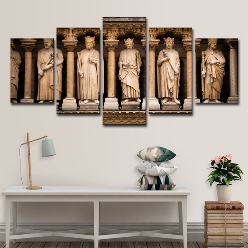 Obraz Na Plátně Paris Large 5 Panels Home Decor Picture Wall Artwork Plátno Bez Rámu