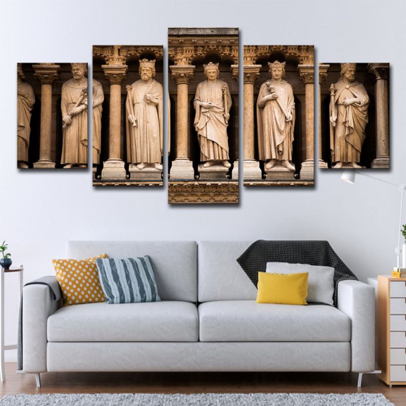 Obraz Na Plátně Paris Large 5 Panels Home Decor Picture Wall Artwork Plátno Bez Rámu