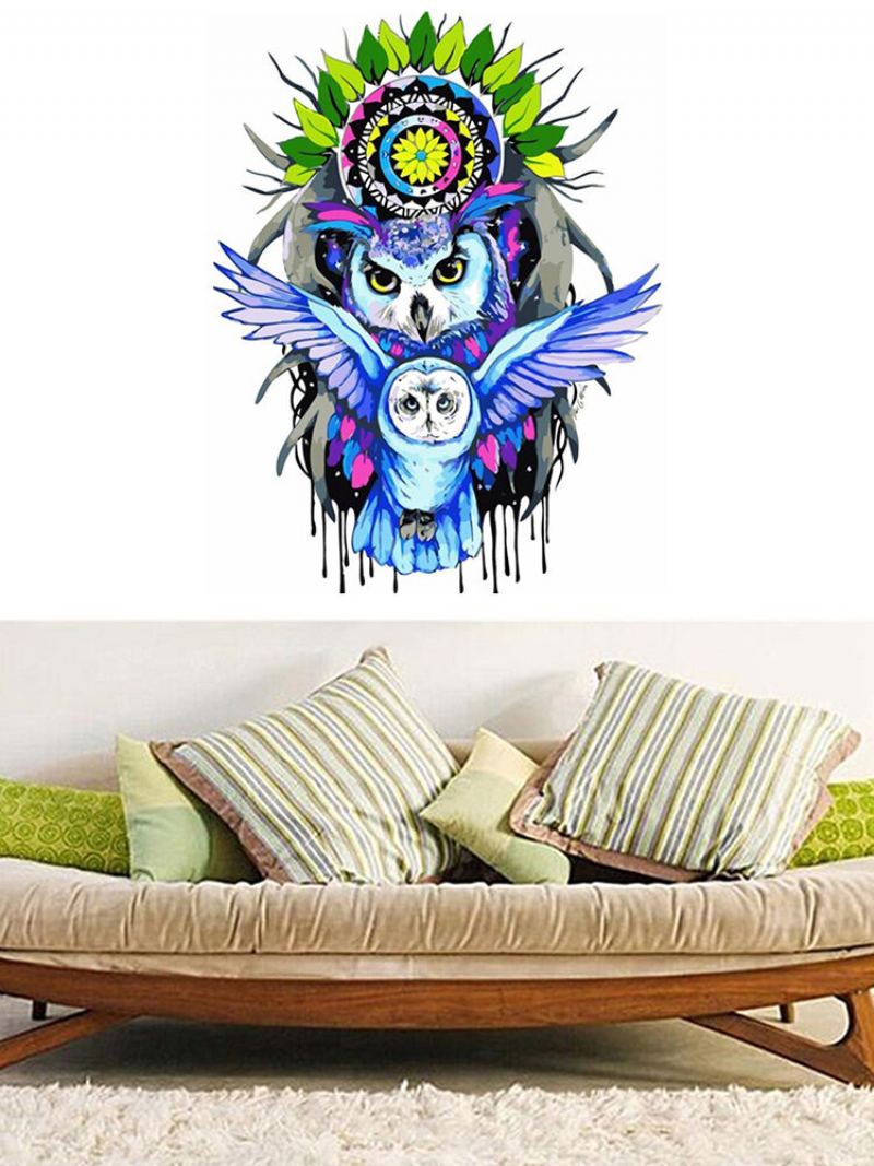 Paint By Number Kit Colorful Owl Pop Art Painting Ložnice Home Wall Decor