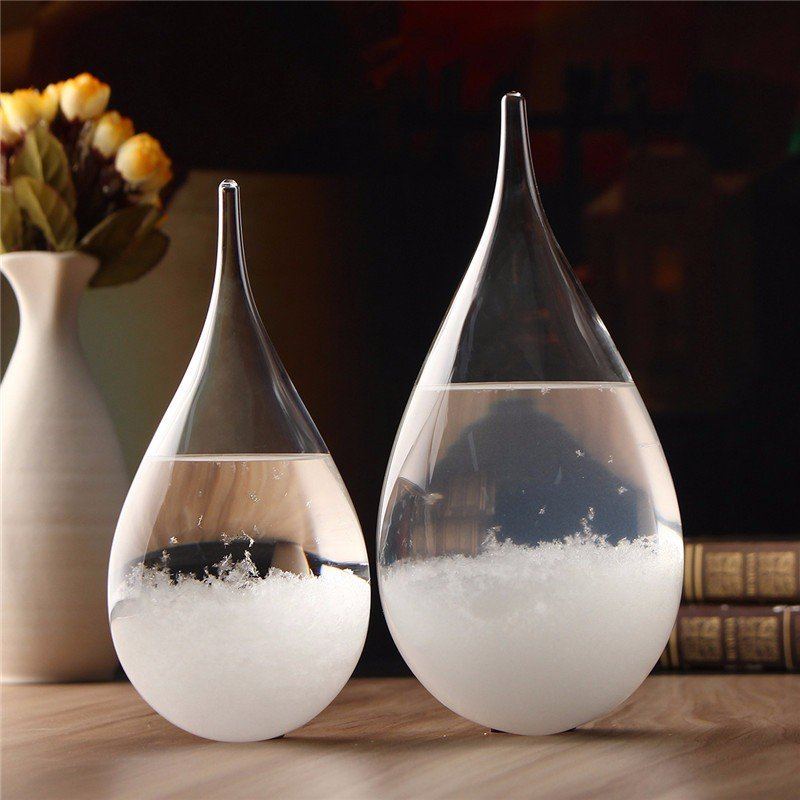 Předpověď Počasí Crystal Drops Tvar Vody Storm Glass Home Decor Vánoční Dárek