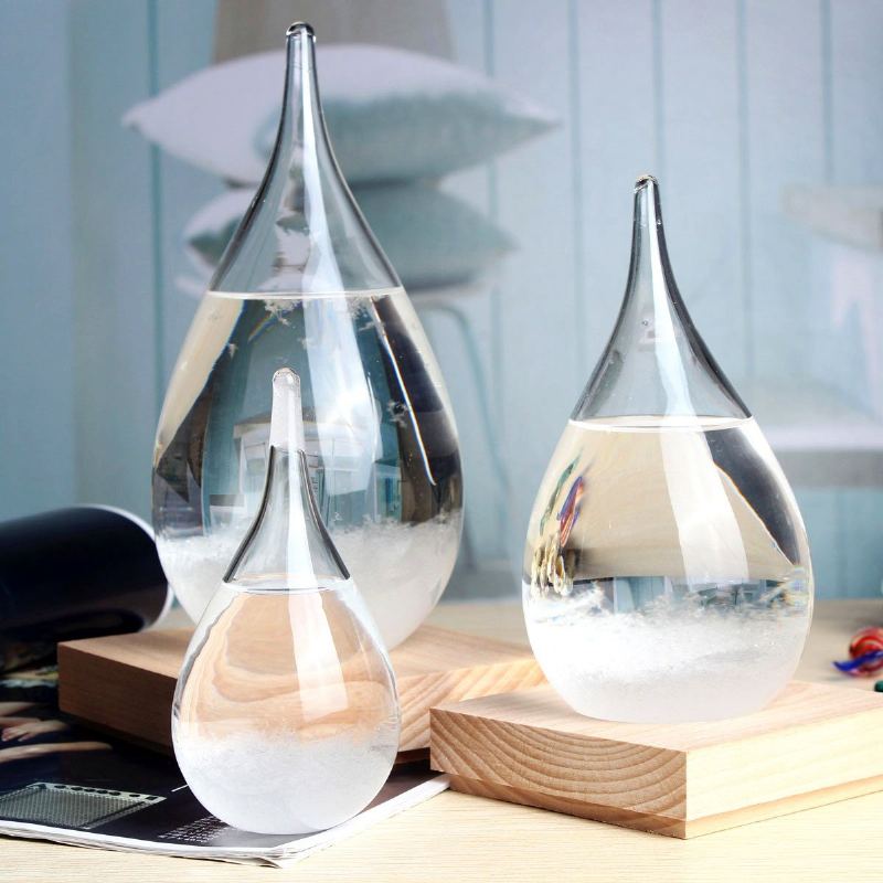 Předpověď Počasí Crystal Drops Tvar Vody Storm Glass Home Decor Vánoční Dárek