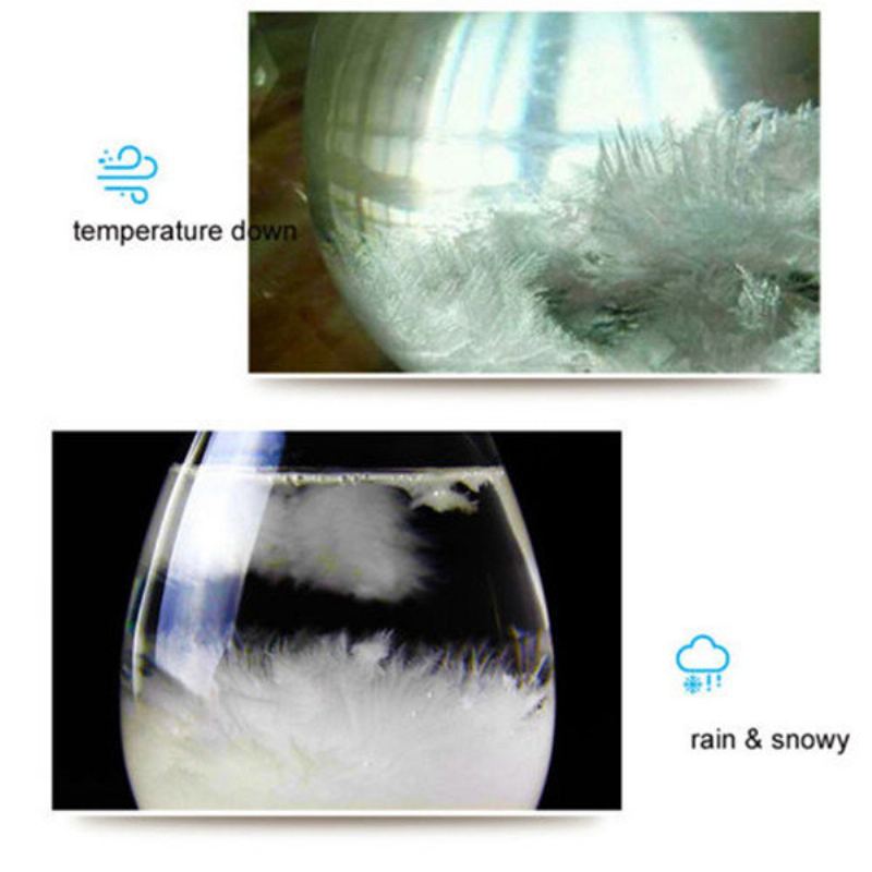 Předpověď Počasí Crystal Storm Glass Creative Home Decor Vánoční Dárek Diamond Shape