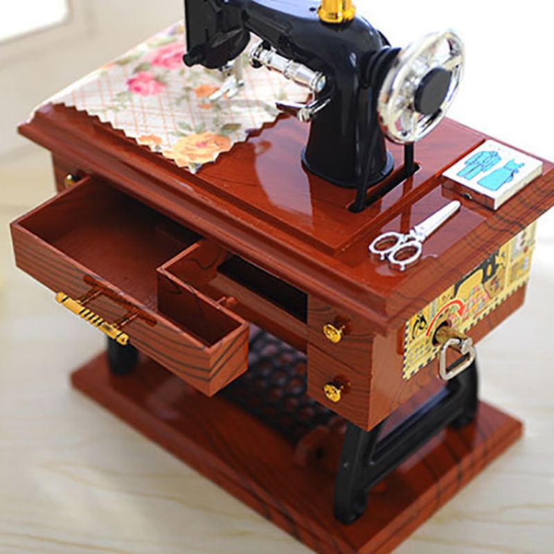 Pro Elise Music Box Klasický Šicí Stroj Creative Craft Domácí Dekorace Dárek K Narozeninám