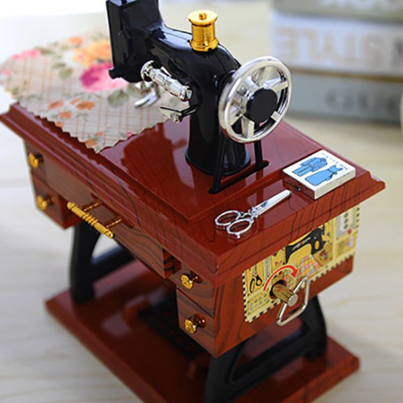 Pro Elise Music Box Klasický Šicí Stroj Creative Craft Domácí Dekorace Dárek K Narozeninám