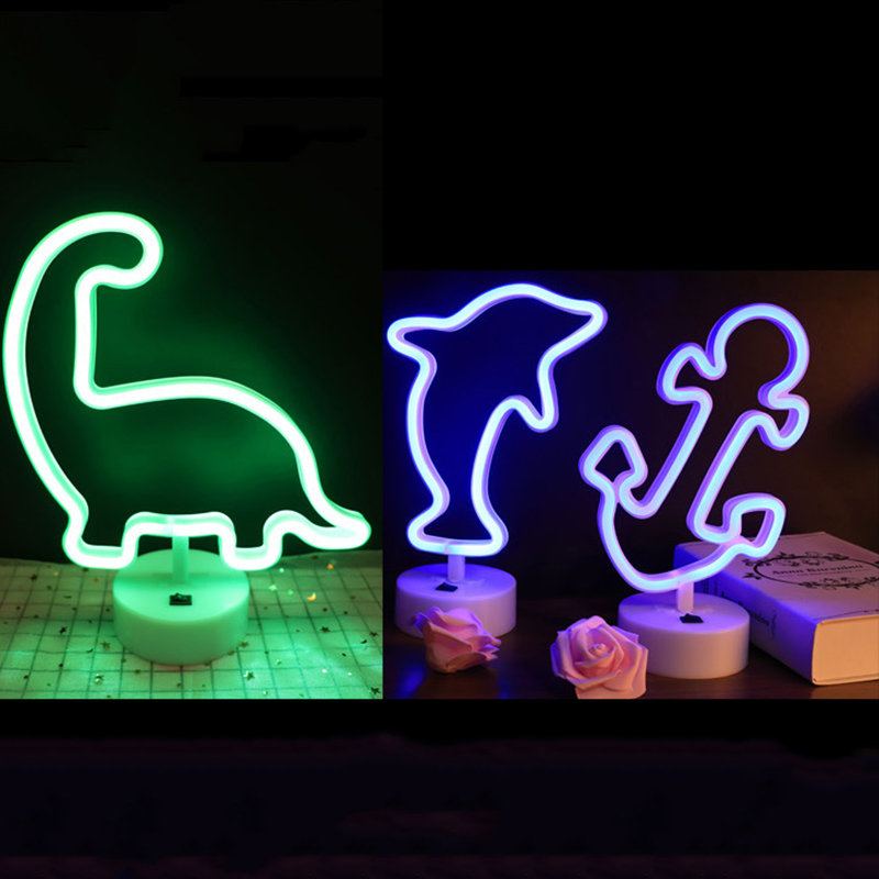 Rainbow Led Neon Night Light Sign Holiday Xmas Party Svatební Dekorace Dětský Pokoj Home Decor