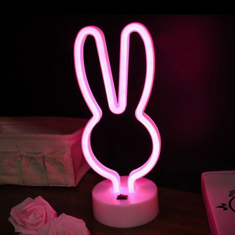 Rainbow Led Neon Night Light Sign Holiday Xmas Party Svatební Dekorace Dětský Pokoj Home Decor