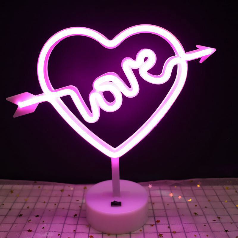 Rainbow Led Neon Night Light Sign Holiday Xmas Party Svatební Dekorace Dětský Pokoj Home Decor