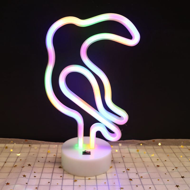 Rainbow Led Neon Night Light Sign Holiday Xmas Party Svatební Dekorace Dětský Pokoj Home Decor