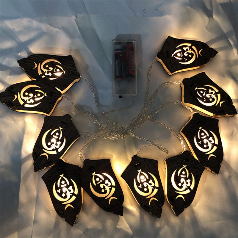 Ramadan String Light Eid Mubarak Islámská Lampa Dekorace Mešita Eid Party Potřeby