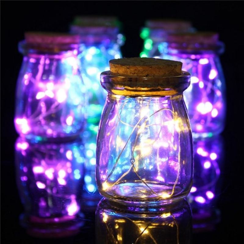 Romantické Vánoce 10 Led Barev Seed Vase Lights Svatební Vrchol Pohádková Světla Home Decor