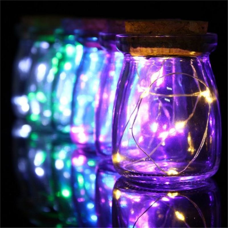 Romantické Vánoce 10 Led Barev Seed Vase Lights Svatební Vrchol Pohádková Světla Home Decor