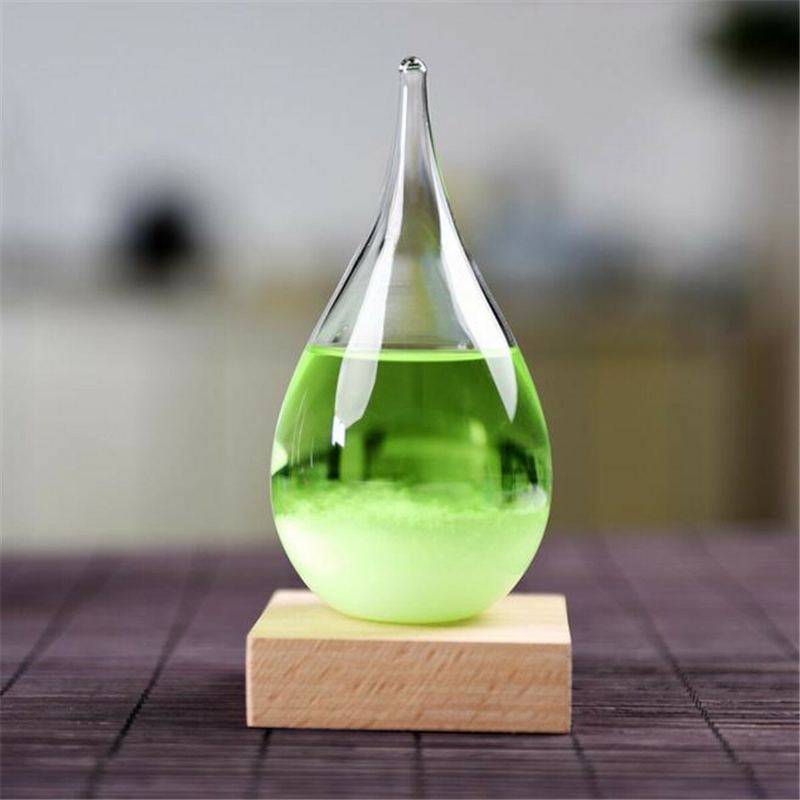 Skleněná Láhev Water Storm Předpověď Počasí Crystal Home Decor Vánoční Dárek Drop Heartshape