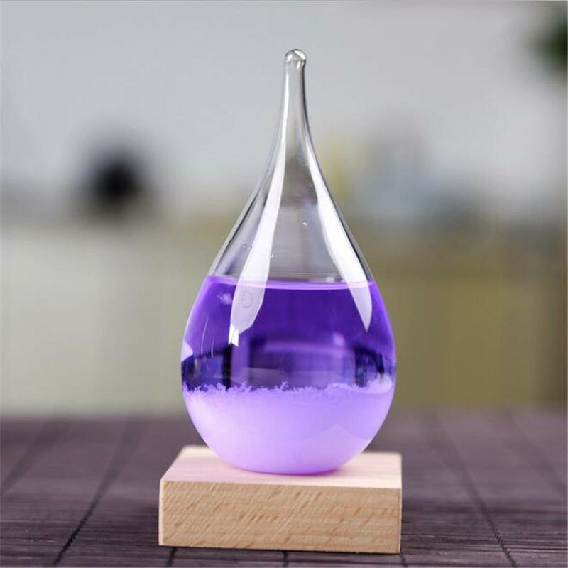 Skleněná Láhev Water Storm Předpověď Počasí Crystal Home Decor Vánoční Dárek Drop Heartshape