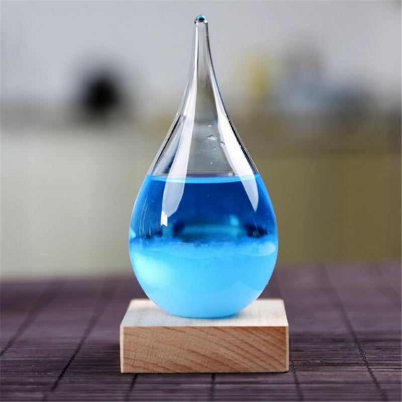 Skleněná Láhev Water Storm Předpověď Počasí Crystal Home Decor Vánoční Dárek Drop Heartshape