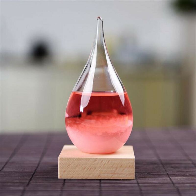 Skleněná Láhev Water Storm Předpověď Počasí Crystal Home Decor Vánoční Dárek Drop Heartshape