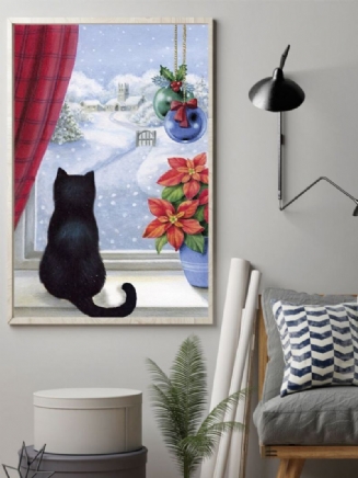 Vánoční Sněží Kočky Malba Na Plátně Nezarámovaná Nástěnná Umělecká Plátna Obývací Pokoj Home Decor