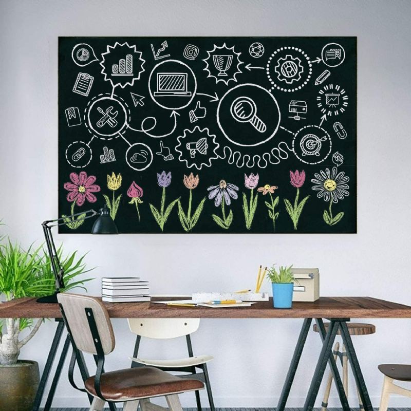 Vinylová Tabule Samolepka Na Zeď Samolepící Tapeta Kontaktní Papír Výuková Do Školy Kancelář Moderní 200x60 cm