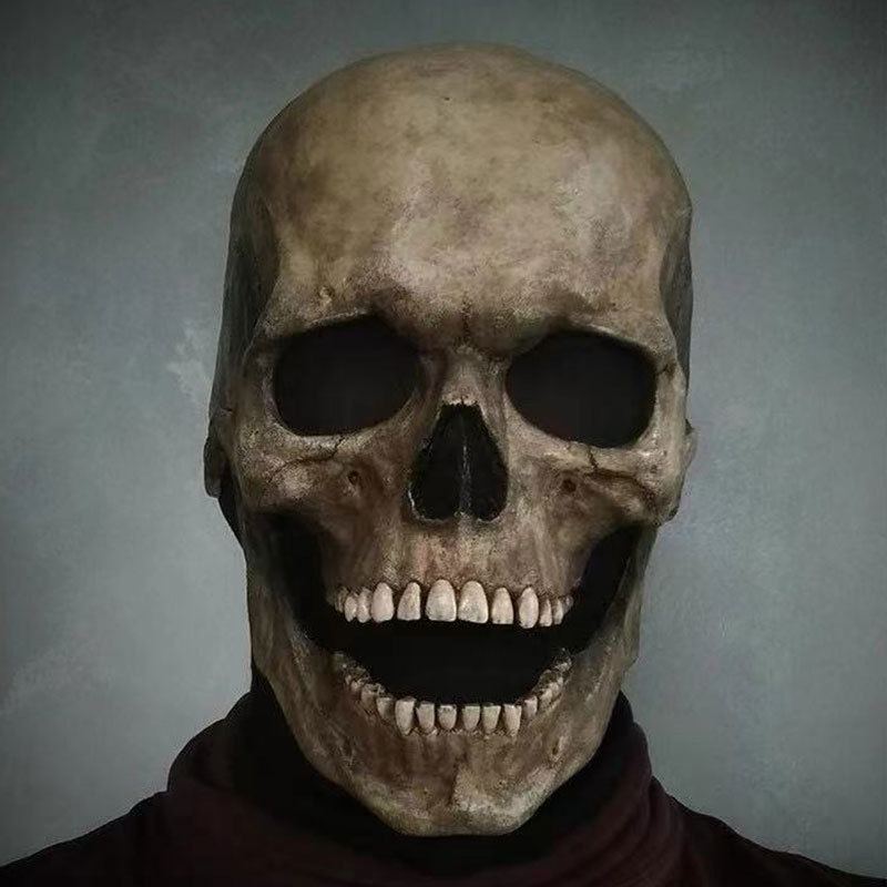 2023 Halloween Full Head Skull Mask Osobnostní Sváteční Hororová Dekorativní Maska