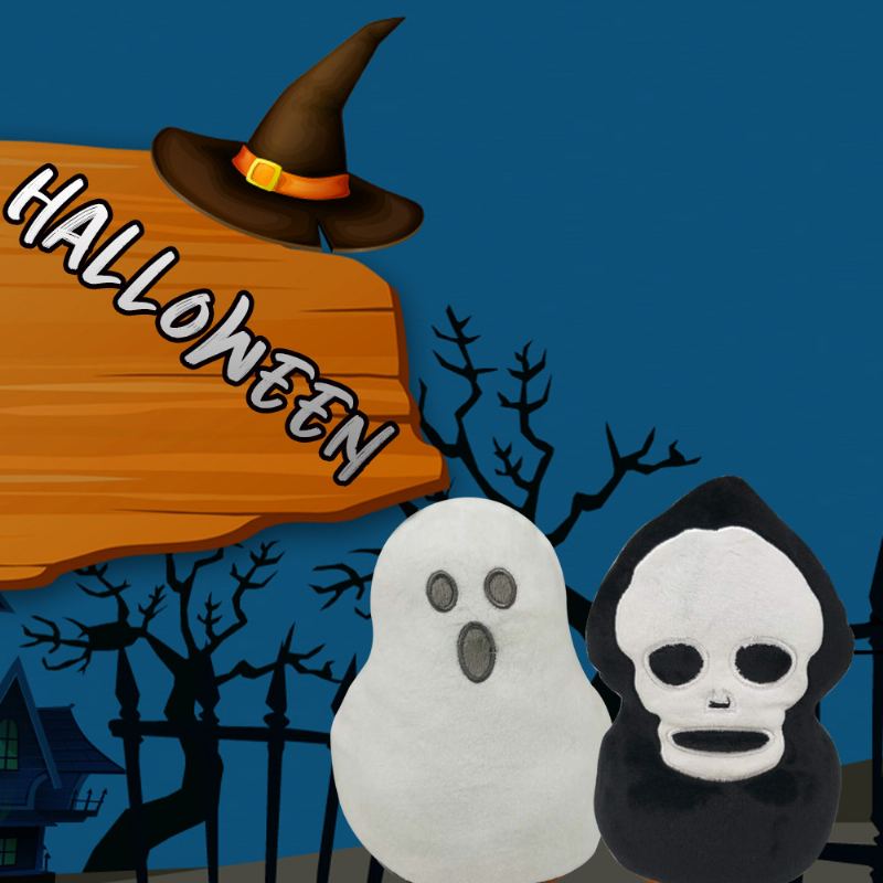 2023 Nová Roztomilá Halloweenská Panenka S Dvojitým Vyklápěcím Halloweenským Plyšem Pro Děti A Studenty