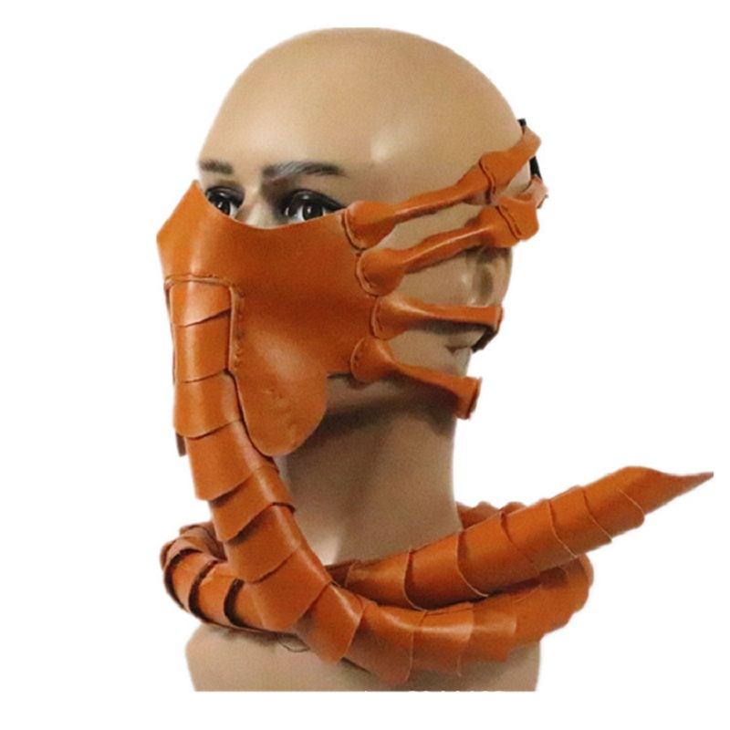 Alien Scorpion Facehugger Mask Face Hugger Halloweenský Kostým Strašidelný Prop Latex