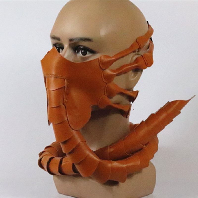 Alien Scorpion Facehugger Mask Face Hugger Halloweenský Kostým Strašidelný Prop Latex