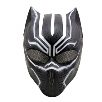 Black Panther Skull Mask Cs Field Ochranná Halloweenská Cosplay Míčová Maska