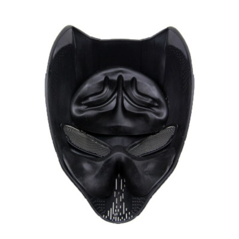 Black Panther Skull Mask Cs Field Ochranná Halloweenská Cosplay Míčová Maska