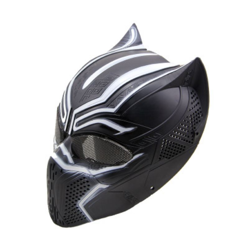 Black Panther Skull Mask Cs Field Ochranná Halloweenská Cosplay Míčová Maska