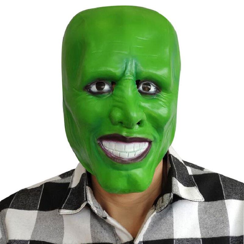 Film Maska Jim Carrey Latexové Masky Pro Cosplay Party Green